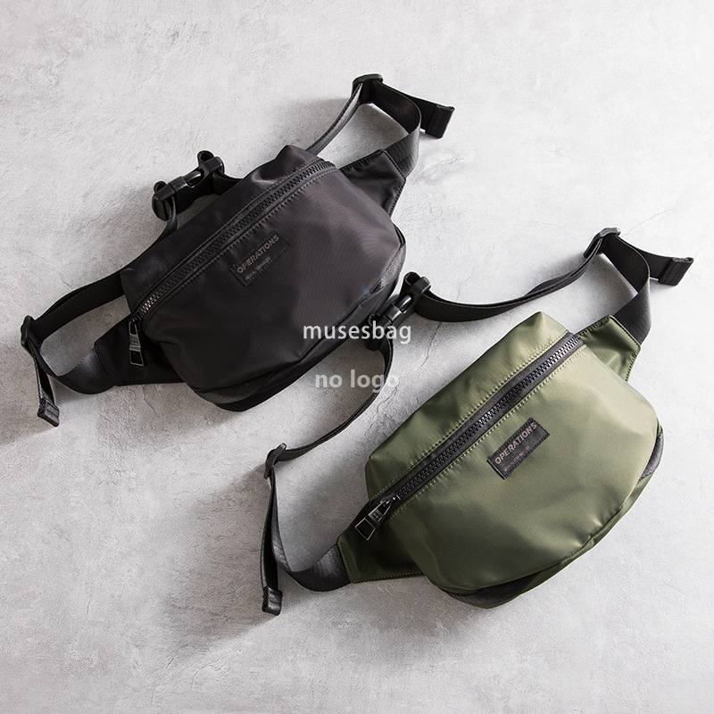 Men's multi-functional waist pack Fashion trend sports chest bag personality Oxford cloth waterproof crossbody bag street riding bag