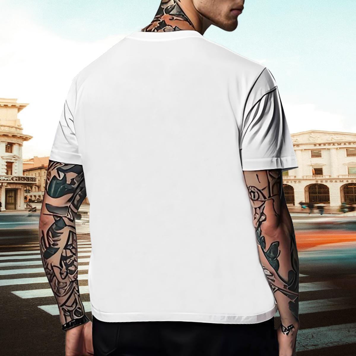 Factory Direct Mens Tshirts bear Daily Outfit 230g Pure Cotton Tops Breathable Short Sleeve Loose Fit T Shirt For Man Cartoon Printing L-4XL