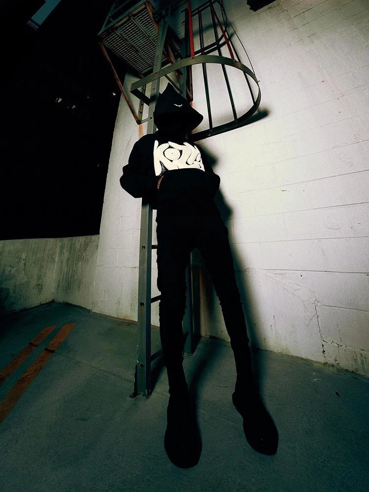 Women Graphic Foaming Printed Hoodies Gothic Long Sleeve Loose Sweatshirts Men Autumn Winter Y2k Punk Hooded Pullovers 240814