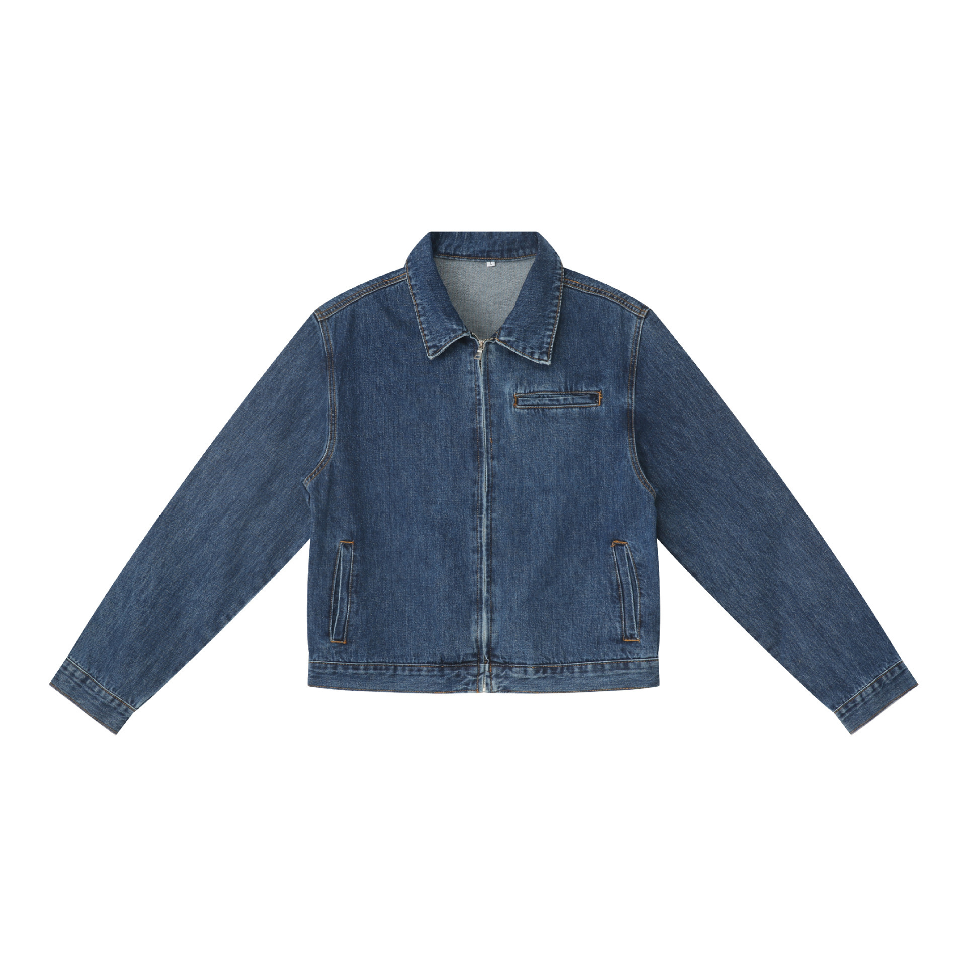24ss Autumn New Product Hong Kong Style Advanced Simplicity Loose Casual Jeans Set Trendy