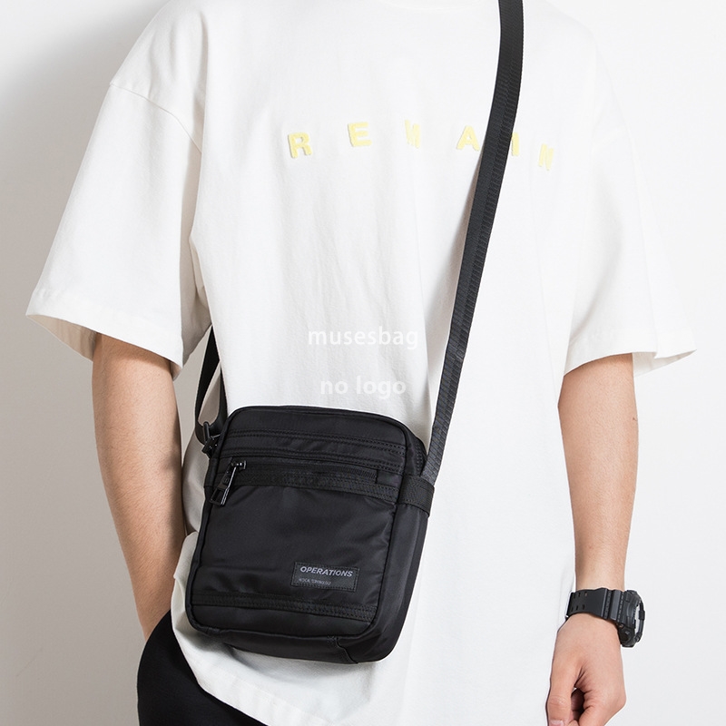 Korean style shoulder bag Oxford cloth casual personality small body bag lightweight mobile phone bag men's Japanese crossbody bag fashion