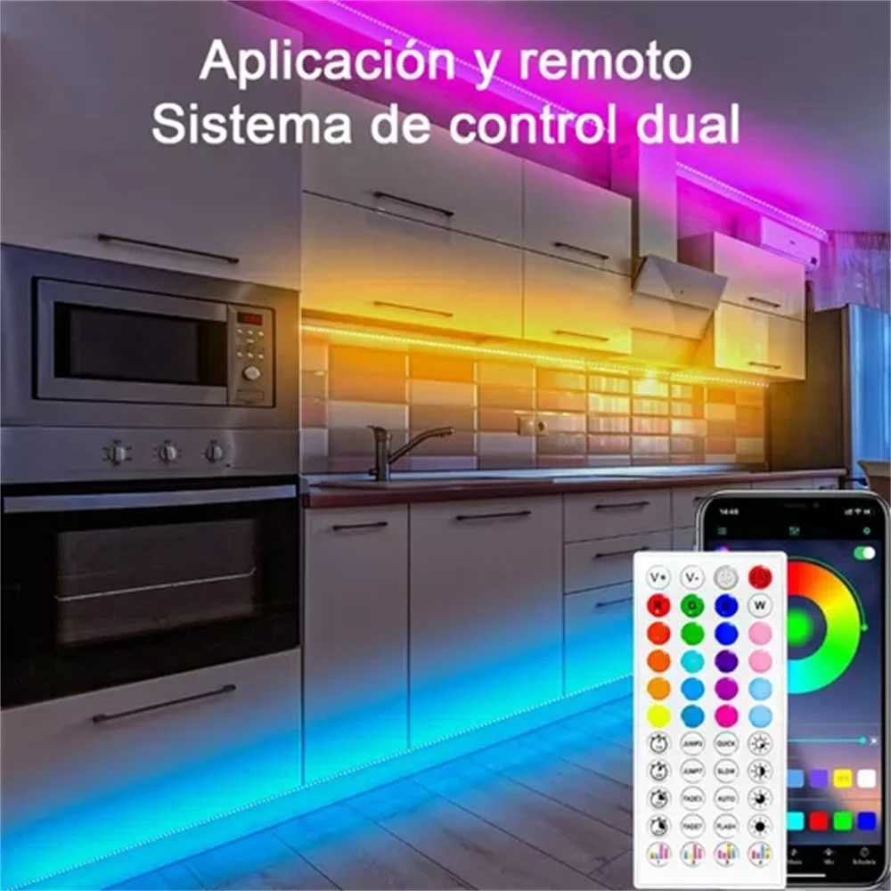 130ft/50ft LED Strip Lights Smart LED Lights For Bedroom BT LED Lights APP Control DIY Multiple Colors On One Line Color Cha CL240815