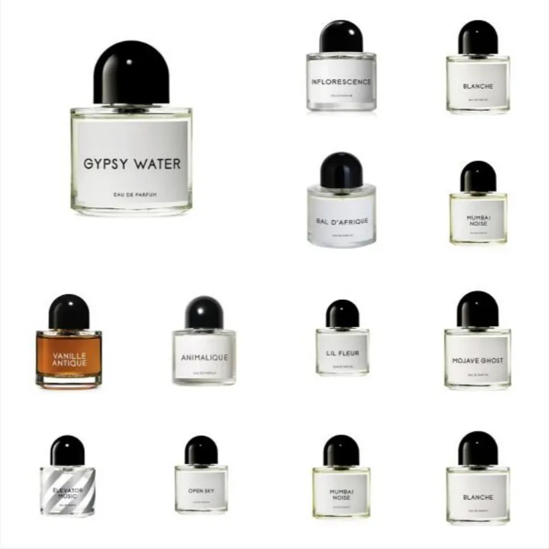 Male Unisex perfume Designer perfumes 100ml Men spray Bal d'Afrique Animique Gypsy Water Mojave Ghost Blanche High quality fragrance
