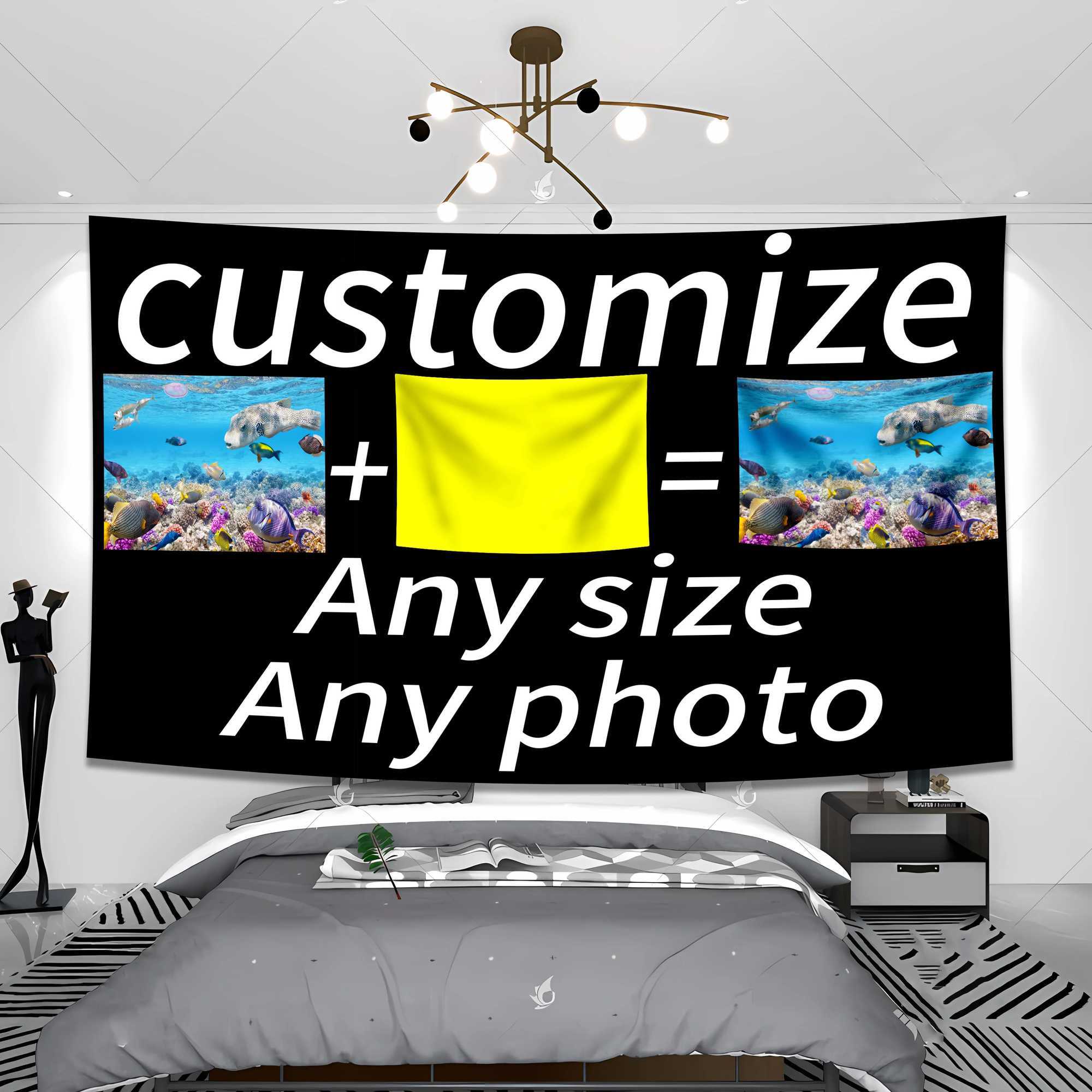 Custom Tapestry Natural Decompression Treatment Room Decoration Banner Background Flag Outdoor Decoration Y240816