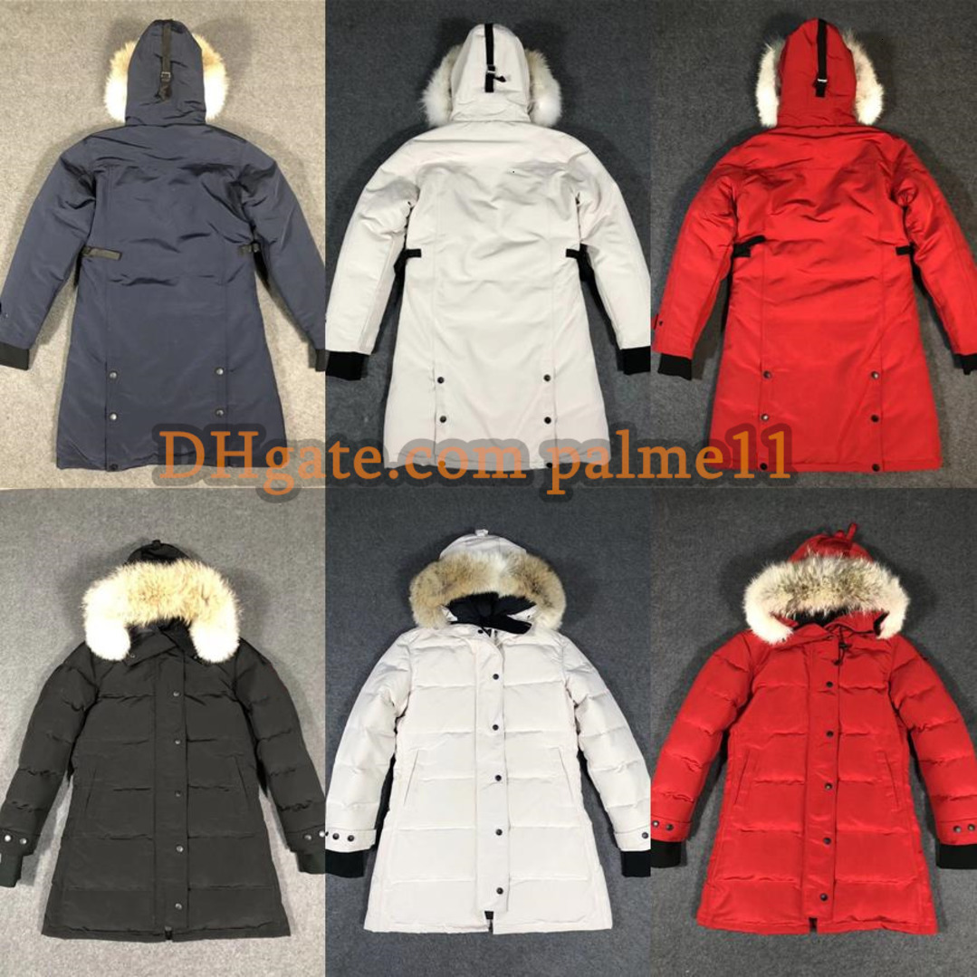 Women down jacket Parka Natural Fur Hood Wolf fur collar High quality coat Designer classics Thickened jacket Women long coat Warm and windproof winter coat jackets