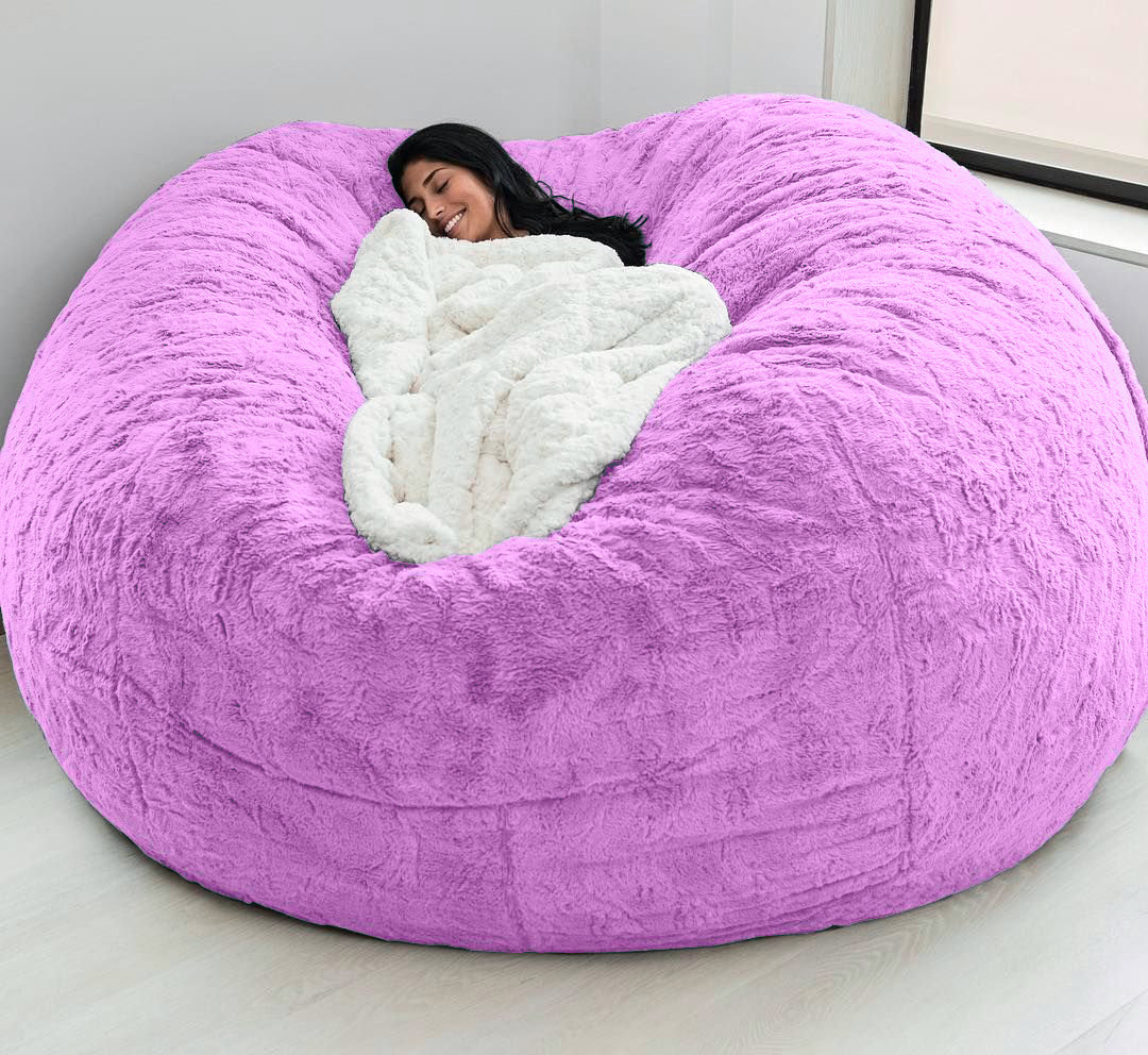 Oversized Cartoon Bean Bag Chair Cover, Soft Veet Fabric Lazy Gaming Sofa - 005 dh5727163