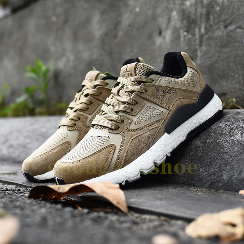 New Men Women Designer Casual Shoes TREEPERI suede sneakers Dark Grey Black Light Tan Black Olive Purple Mens Outdoor Fashion shoe Womens Sports Runne
