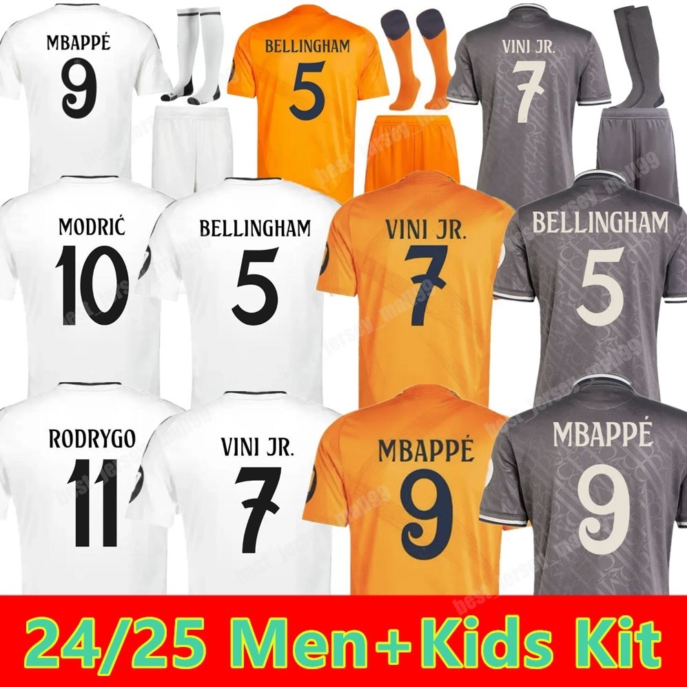 24 25 BELINGHA Soccer Jersey VINI JR.2024 2025 Fan Player version Football shirts uniform