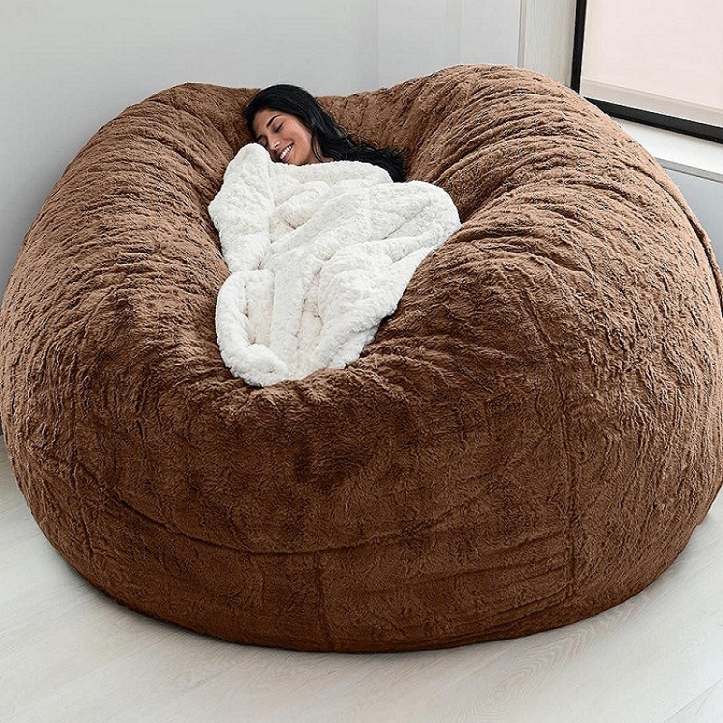 Oversized Cartoon Bean Bag Chair Cover, Soft Veet Fabric Lazy Gaming Sofa - 005 dh5727163