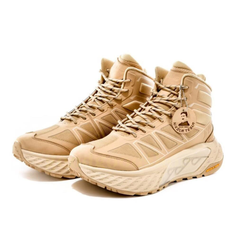 JNDO Designer Casual Shoes Mens Womens High Top Nikola Tesla Valve Waterproof hiking Sneakers desert triple black olive Men Women Fashion Outdoor Spor
