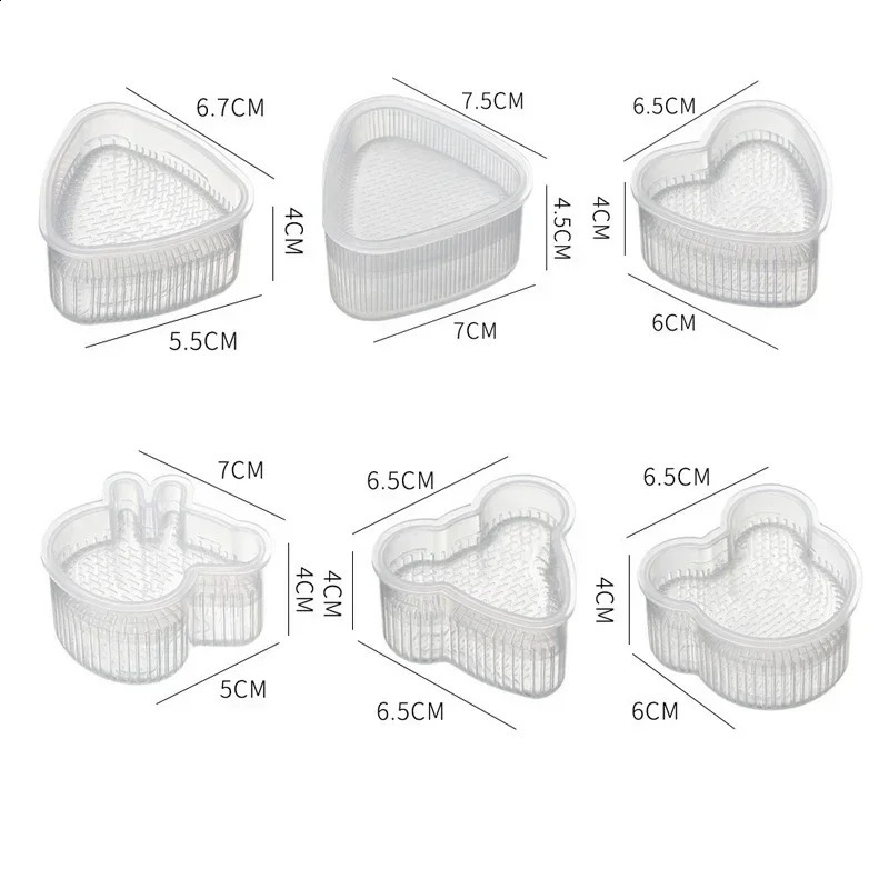 2/6 kitchen accessories sushi molding triangle molding longevity driver molding sushi tool Onigiri rice ball bending machine 240816