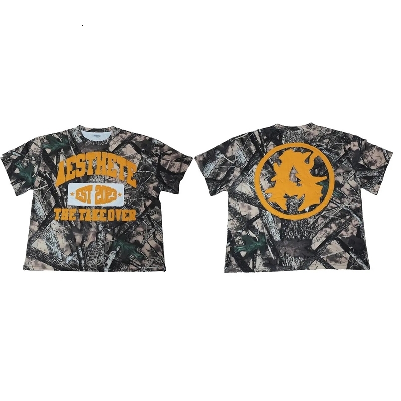 Y2K Hip Hop Fans MMS Full Print Loose Tshirt Long Sleeve Mens Camo Street Clothing Fashion Top 240815