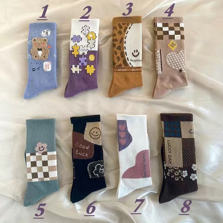 Korean Version Children's Thick High Tube Cotton Socks - Versatile Retro Sports Style for Students