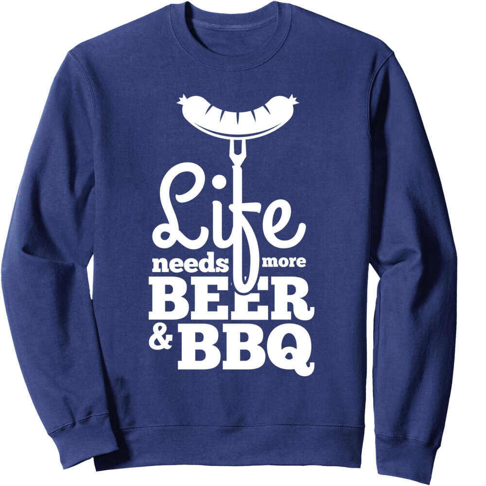 Long Sleeve Shirts For Men Sweatshirt Barbeque Beer BBQ Lifestyle Fun Barbecue Gift Sweatshirt Graphic Tee Streetwear Casual Tops Clothes sweatshirts