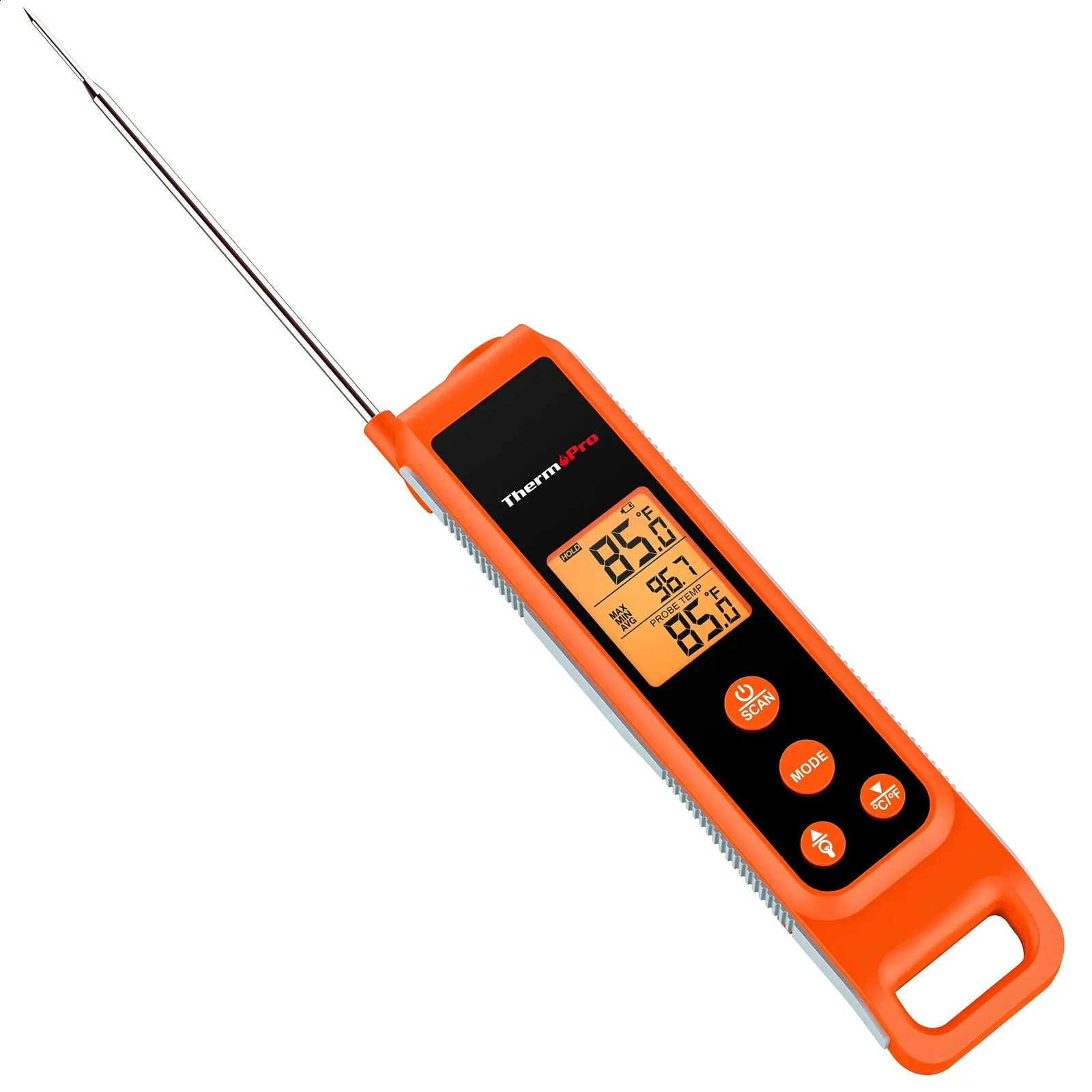 ThermoPro TP420 2-in-1 digital folding fast reading infrared meat thermometer with backlight used for kitchen cooking 240816