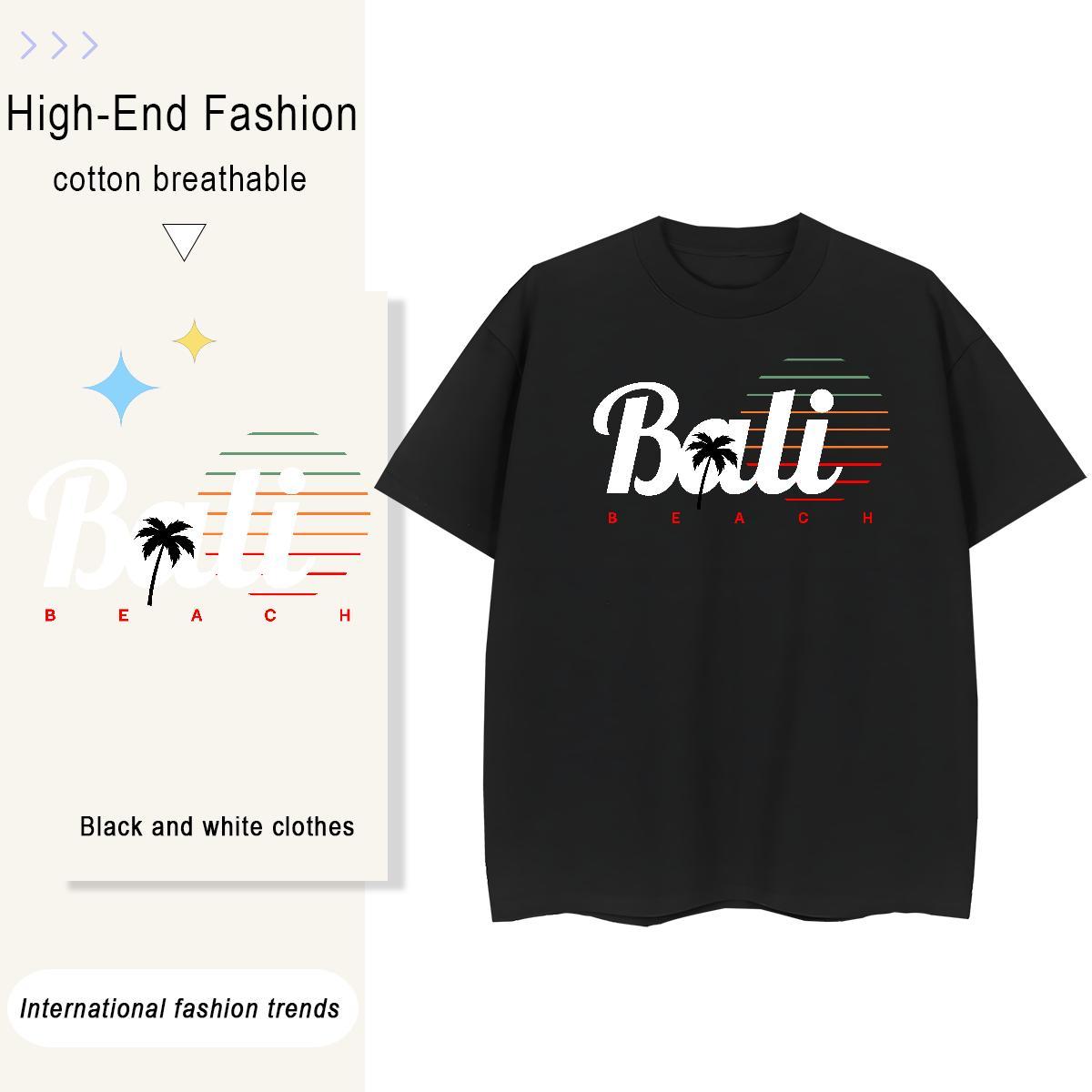 Nice Womens Tshirts 100% Cotton 230g letter Casual Sport T-Shirts Crew Neck Breathable Plus Size Cartoon Clothes Shirt