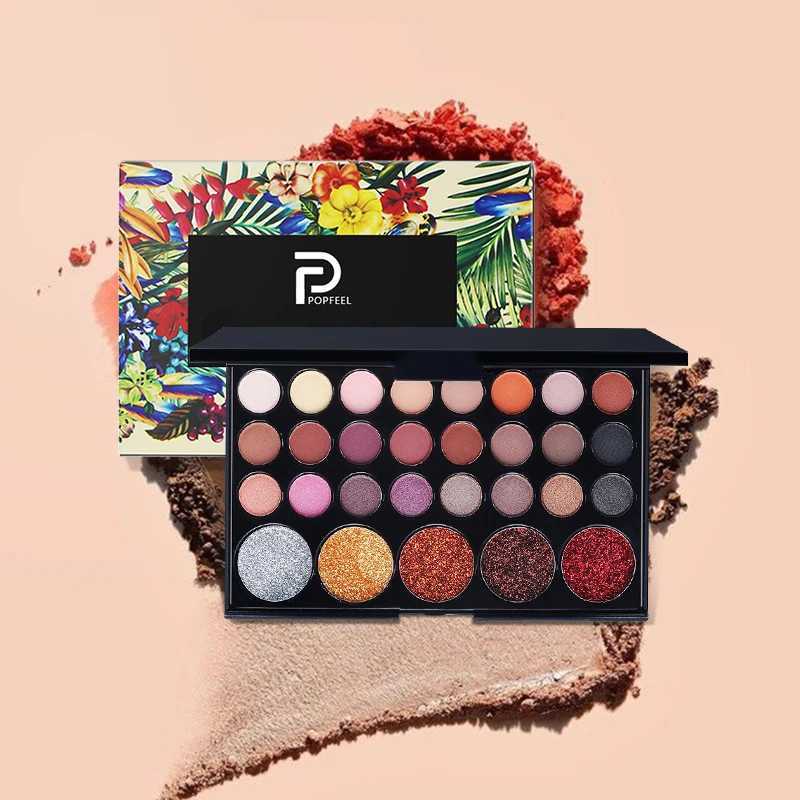 9/16/29/40 Colors Glitter Eyeshadow Palette With Makeup Mirror lescent Matte Shimmer Pigment Long Lasting Eye Shadow MakeupW241212