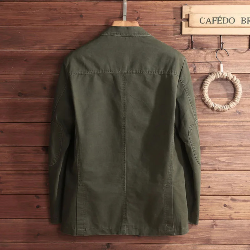 Four Seasons Mens Trend Fashion All-in-one Handsome Jacket Man Loose Coat Male Casual Wear Small Suit Jacket Top 240815