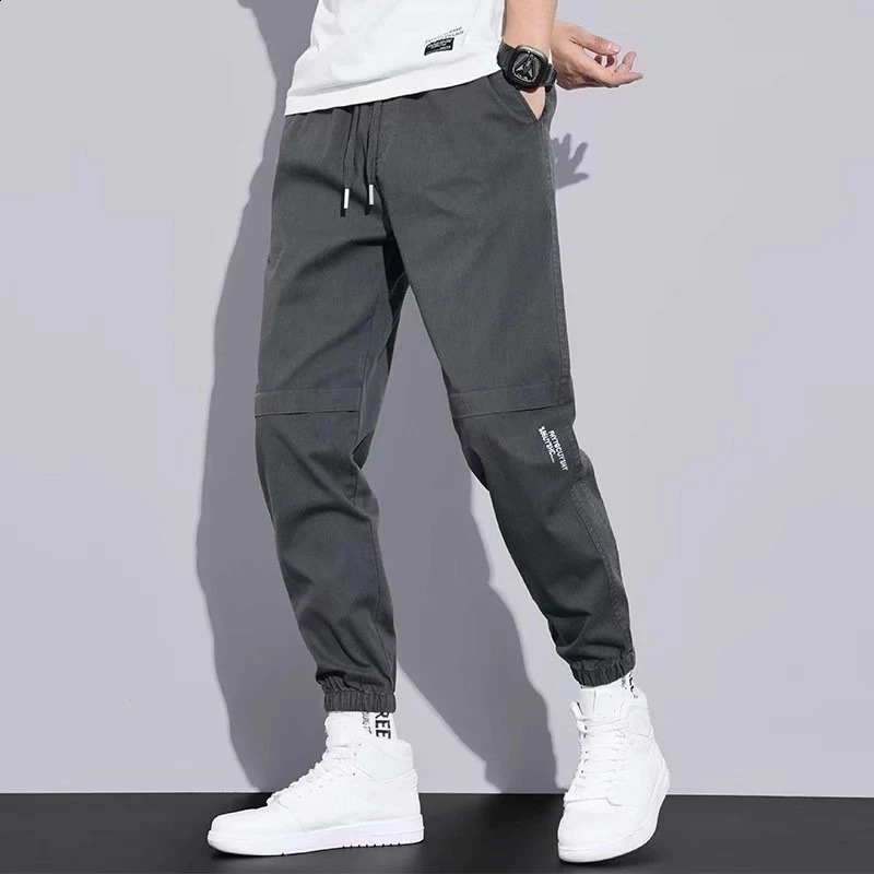 Casual Cargo Pants Men 2024 Hip Hop Streetwear Jogger Pant Fashion Trousers MultiPocket Joggers Sweatpants 240815