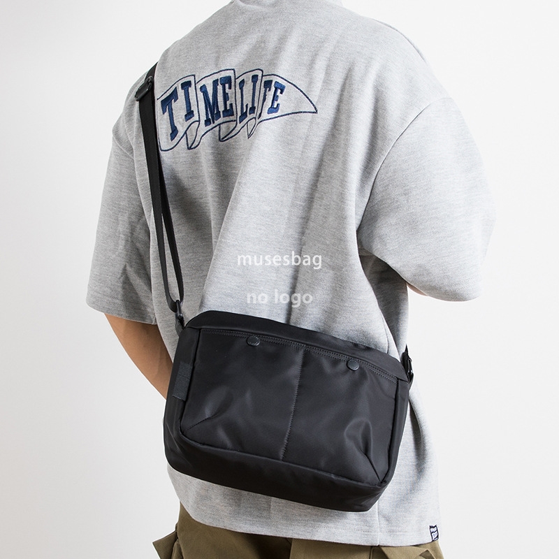 Japanese fashion men's shoulder bag personality street trend Oxford cloth crossbody bag simple ins style tooling satchel