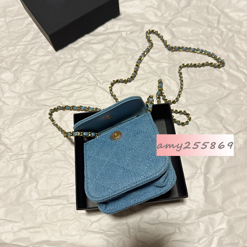 10X4X13CM Storage bags denim camera bag beauty cosmetics organization with gift box packing