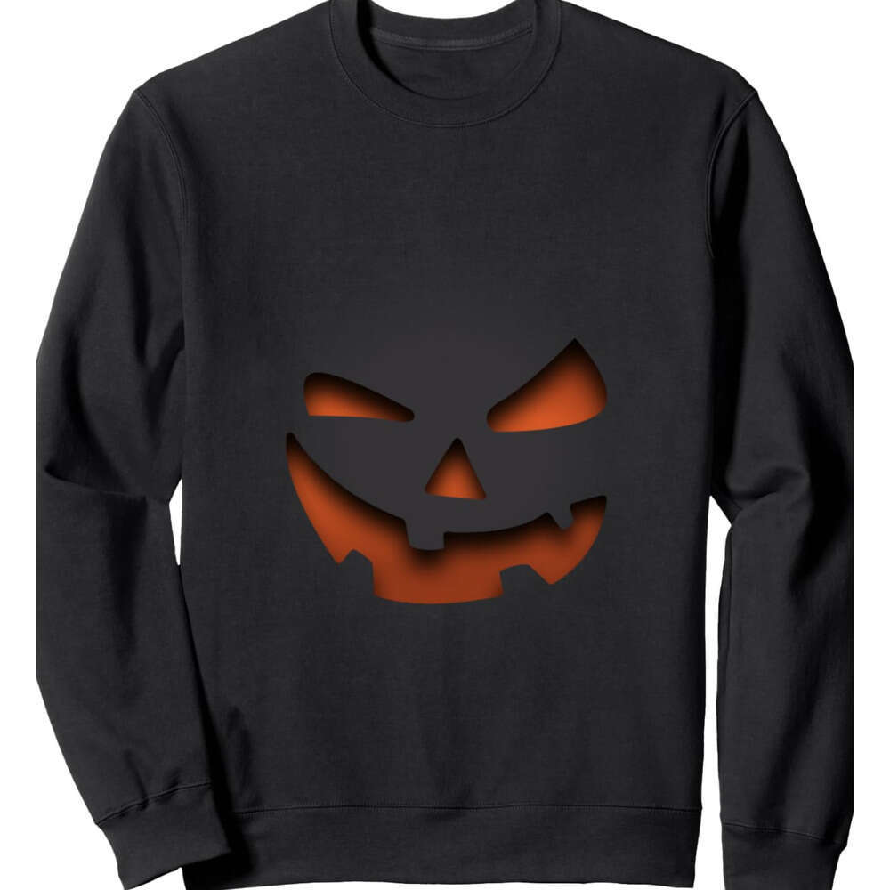 Long Sleeve Shirts for Men sweatshirt Horror Pumpkin Halloween Scary, Funny nightmare Gift Sweatshirt T shirt Tee Streetwear Casual tops clothes 2025