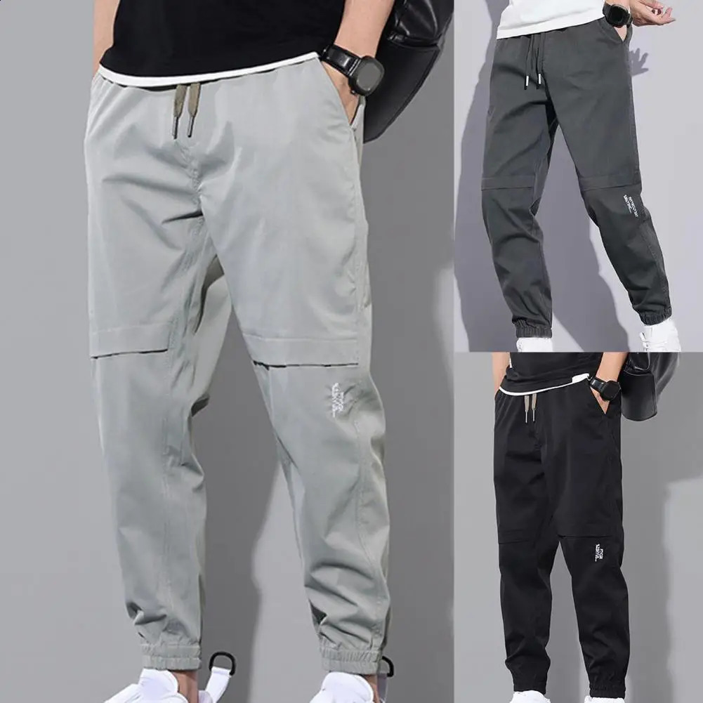 Casual Cargo Pants Men 2024 Hip Hop Streetwear Jogger Pant Fashion Trousers MultiPocket Joggers Sweatpants 240815