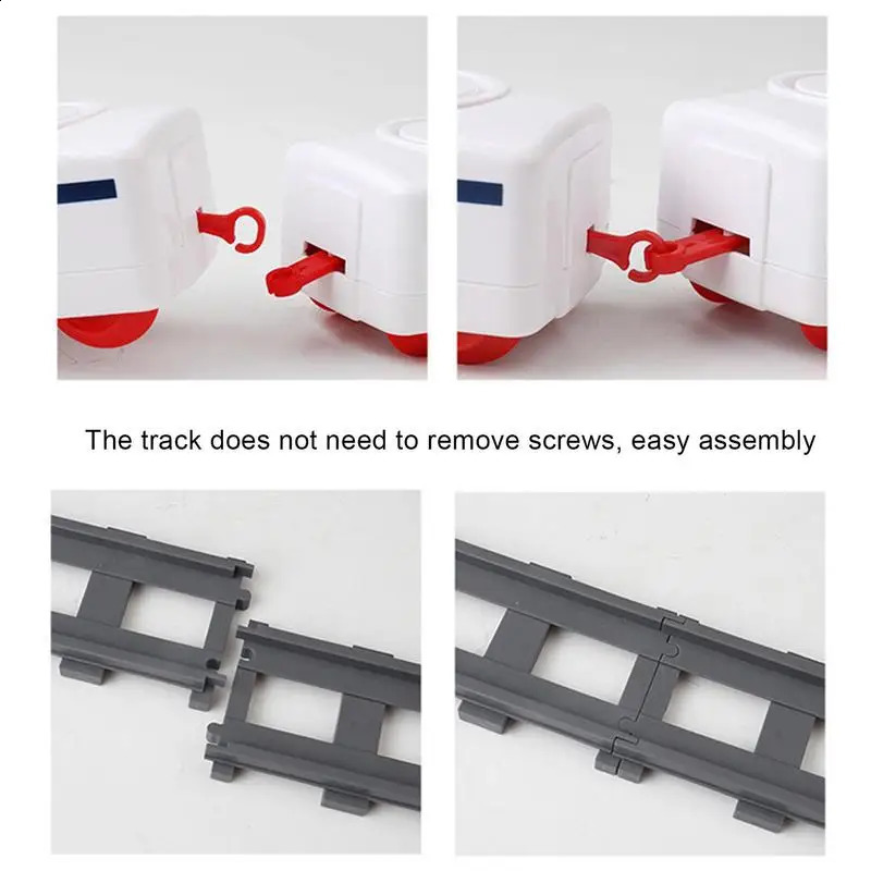 Rotating sushi board train toy pretend to play with conveyor belt electric track rotating track car simulation model toy childrens gift 240816bj