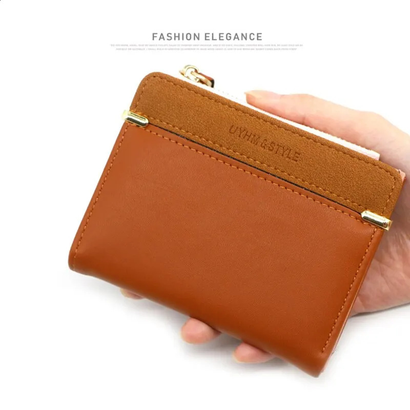 Fashion Simple Elegant Short Ladies Coin Purse Women Card Holder Small Wallet Female Mini Clutch for Girl 240816 242c 4 Y260206