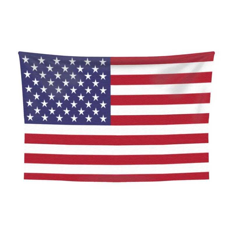 USA United States America Tapestry Aesthetic Wall Art Hanging Home Decor Room Decoration Banner Large Fabric Cloth National Flag Y240816