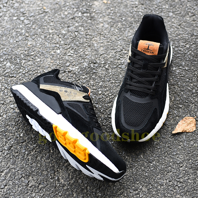 New Men Women Designer Casual Shoes TREEPERI suede sneakers Dark Grey Black Light Tan Black Olive Purple Mens Outdoor Fashion shoe Womens Sports Runne