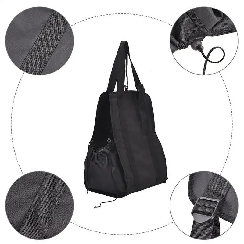 Fashion Black Handy Shopping Bag Reusable New Tote Pouch Eco Recycle Storage Grocery Supermarket Bags 240816