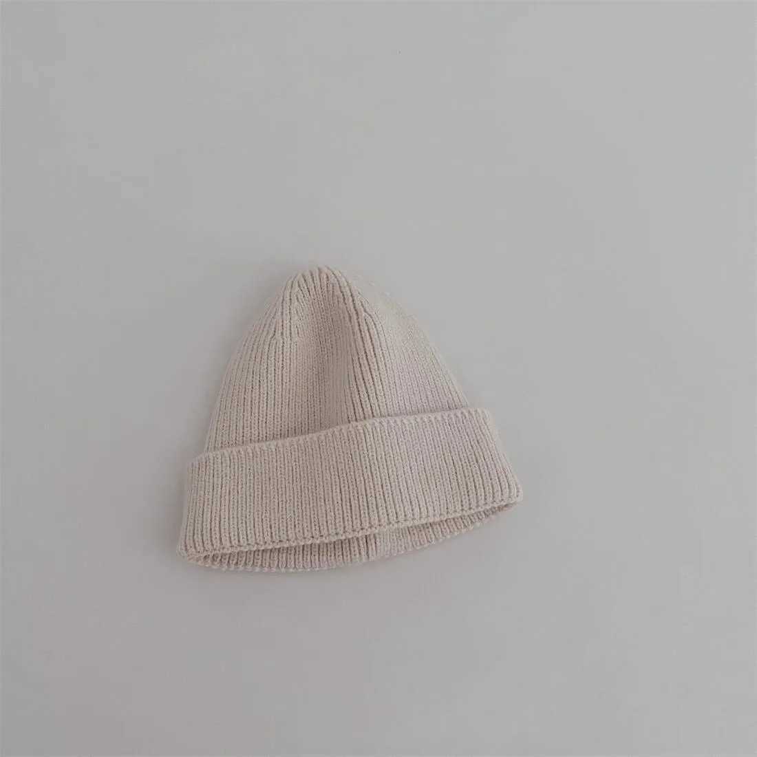 Autumn Winter Knitsuit Boy Girl Children Candy Color Solid Casual Knitted Hat Baby Warm Soft Cotton Cap Kid Fashion Kniting Caps LX241018