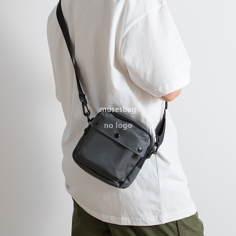 Japanese fashion brand small square bag men's waterproof casual small body bag personality fashion tooling mobile phone bag ins crossbody bag