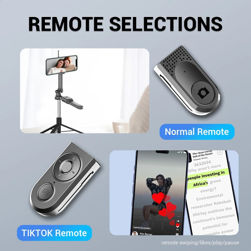 FANGTUOSI 1750mm Wireless Selfie Stick Tripod Foldable Single Stand with LED Light Suitable for Smartphone Balanced and Stable Shooting Scene 240810