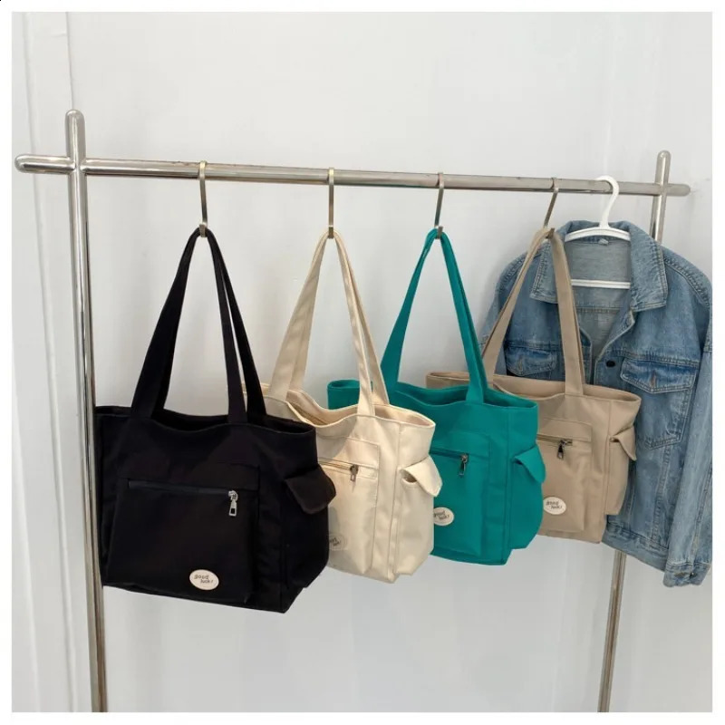 Womens Fashion Shoulder Bag Class Large Capacity Student Tote 2023 Canvas Handbag Women 240815ZYl