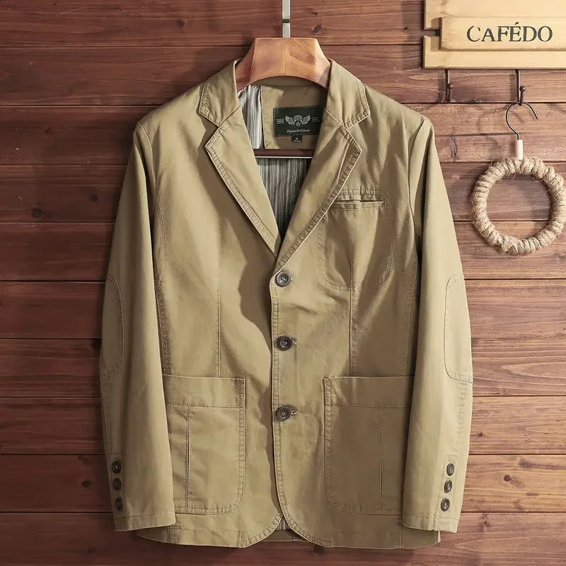 Four Seasons Mens Trend Fashion All-in-one Handsome Jacket Man Loose Coat Male Casual Wear Small Suit Jacket Top 240815