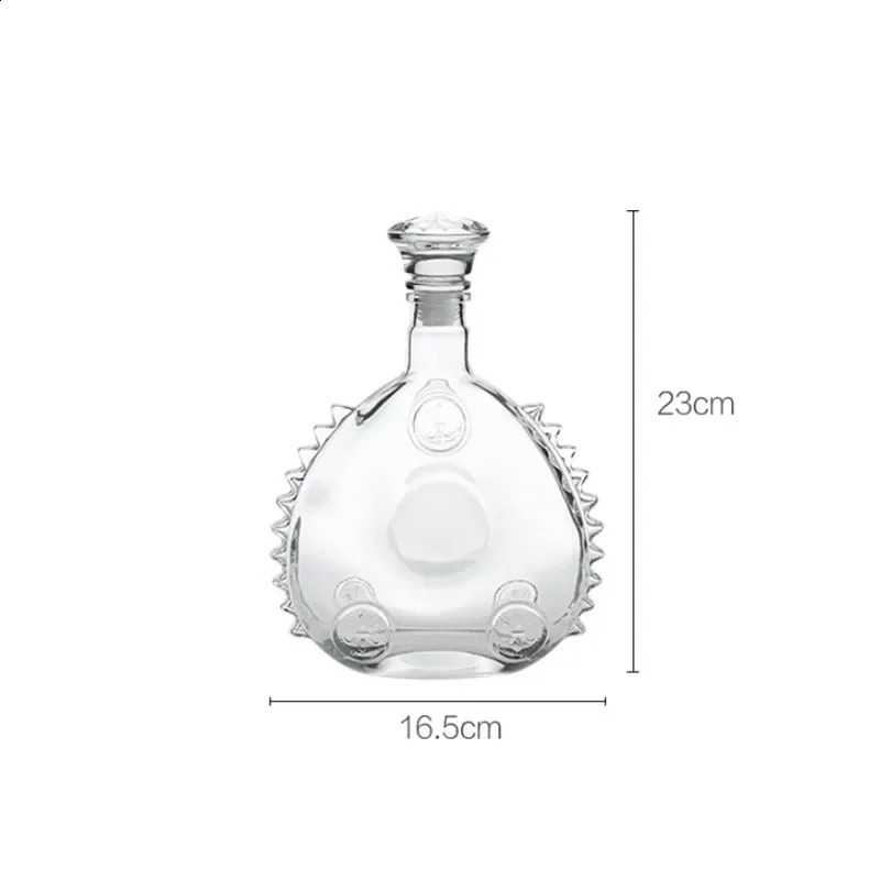 Retro Red Wine Bottle Champagne Glass Whiskey Decanter Water Jug Cocktail Pourer Aerator for Family Bar Transparent Spirits Cup 240816