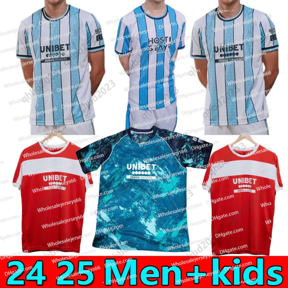 24 25 Middlesbrough Soccer Jerseys 2024 Tavernier Payero Howson Mcnair AKPOM CLARKE FRY FORSS LENIHAN Football Shirt Uniforms Men Jersey Uniforms