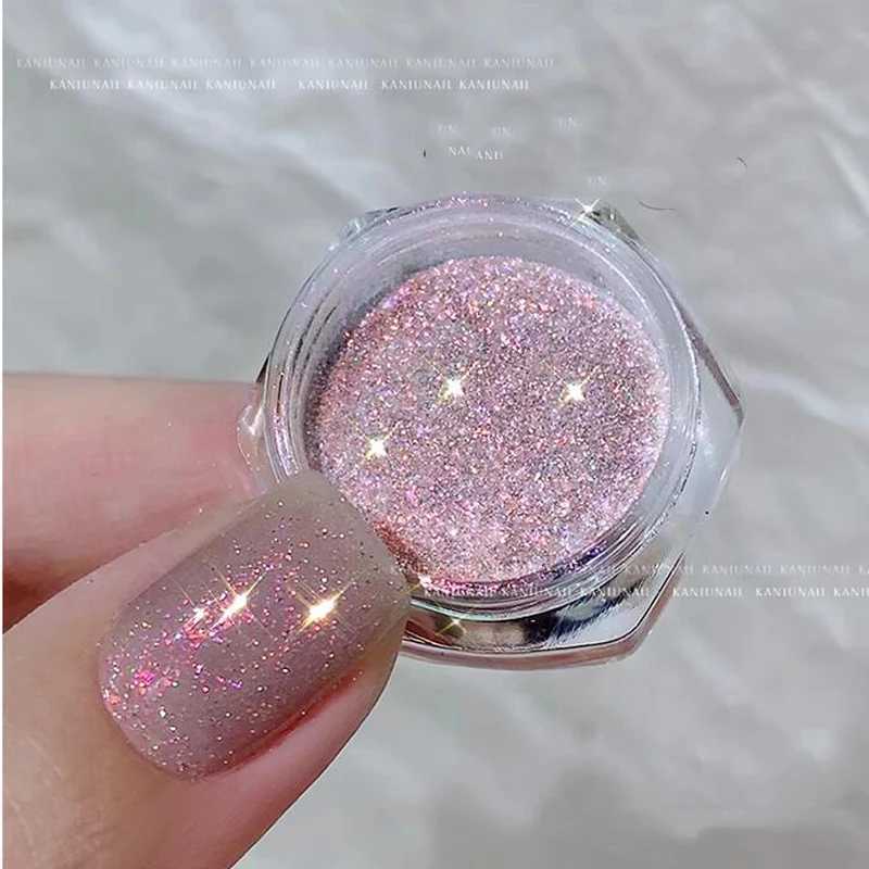 6pcs/Set Aurora Iridescent Opal Nail Glitters Colorshift Mermaid Nail Chrome Dust Reflective Edelweiss Ice Snow Nails Flakes DIYXJ240815