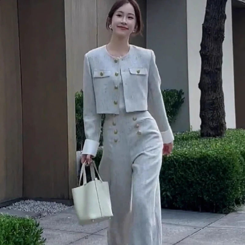Early Autumn Suit French Socialite Temperament High-end Two-piece Suit Slimming Temperament Outfit for Women 240815