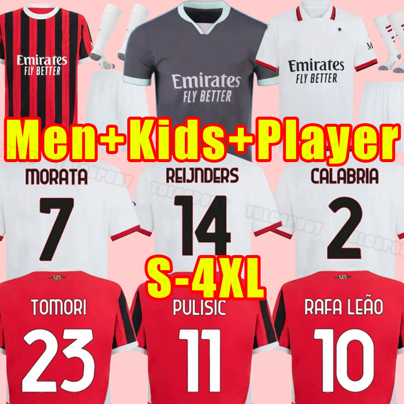 AC MILANss IBRAHIMOVIC 24 25 soccer jerseys GIROUD R. LEAO BENNACER KESSIE ROMAGNOLI CALHANOGLU TONALI REBIC 2024 2025 football shirt fans Player 3xl 4xl men kids