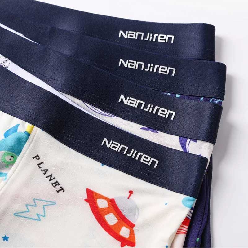 Mens Underwear Briefs Mens Boxer Sexy Underpants Soft Black Boxershorts Milk Silk Large Size Men Panties 3D Pouch ShortsXJ240815