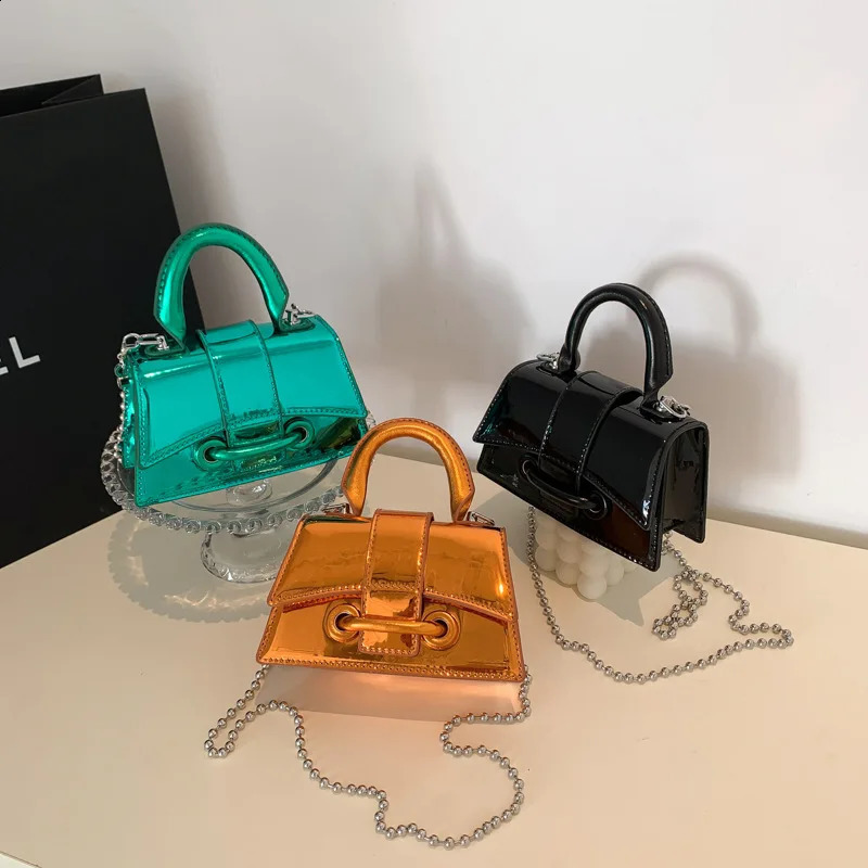 Vintage Women Sier Chic Crossbody Bag er Small Shoulder Bags Fashion Gold Mini Coin Purse Cute Pu Leather Handbag 240816 397e