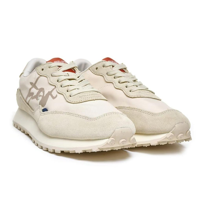 2025 new Suede Sneakers men casual cream white grey nylon mens designer shoes fashion outdoor lace up womens sports trainers size 39-45