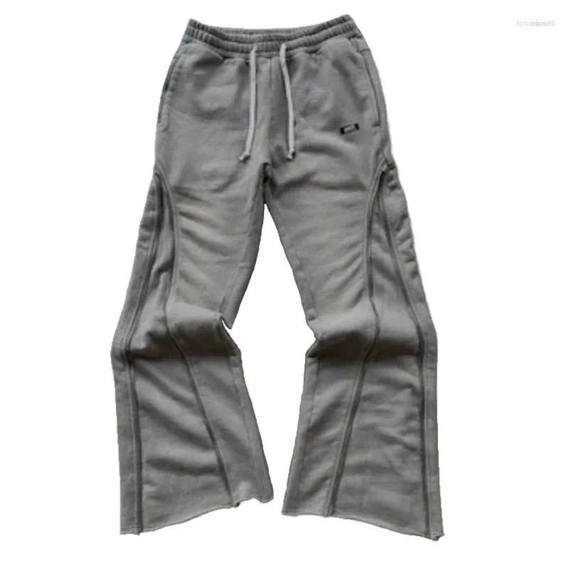 Men's Pants Y2K Retro Baggy Gothic Casual Zipper Decoration Sweatpants Hip Hop Punk Streetwear Oversized Cotton Straight Leg Trousers Z260315