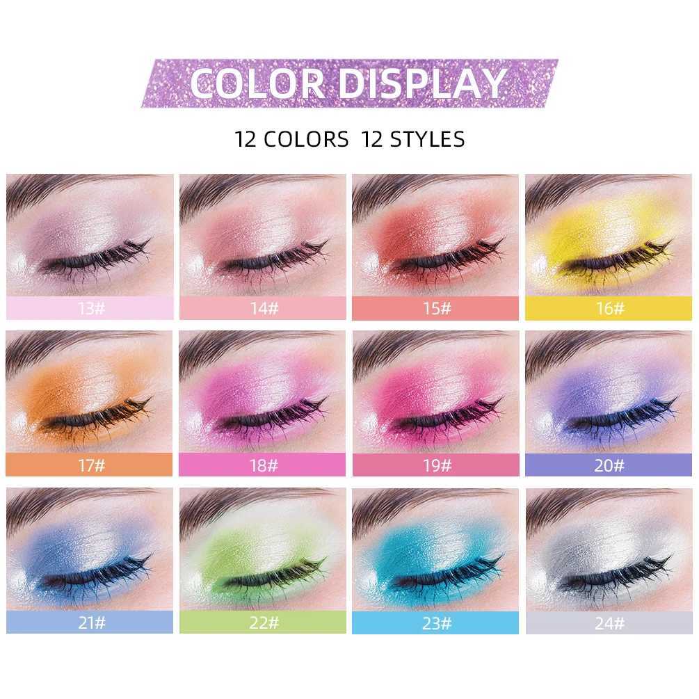 QIBEST liquid eye shadow shimmer durable liquid eyeliner pendant high gloss easy to wear shimmer eye makeupW241212