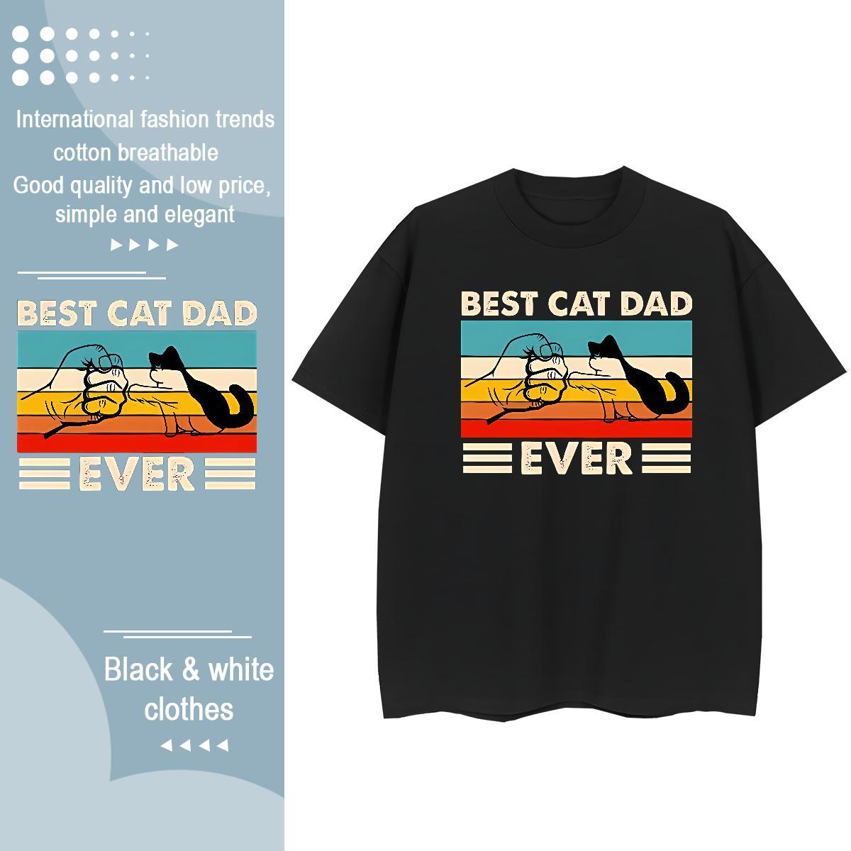 TOP Quality T-Shirts for Women O Neck Short Sleeves 100% Cotton 230g Tshirt for Man Woman DIY Anime cat Summer Casual Designer Nice Tops Shirt