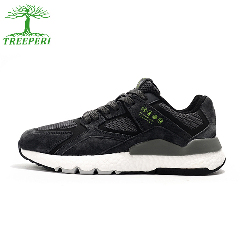 Treeperi Running shoes for men women 004 Suede trainer Dark Grey Black Olive Purple Light Tan mens designer sneakers womens outdoor sports trainers Br
