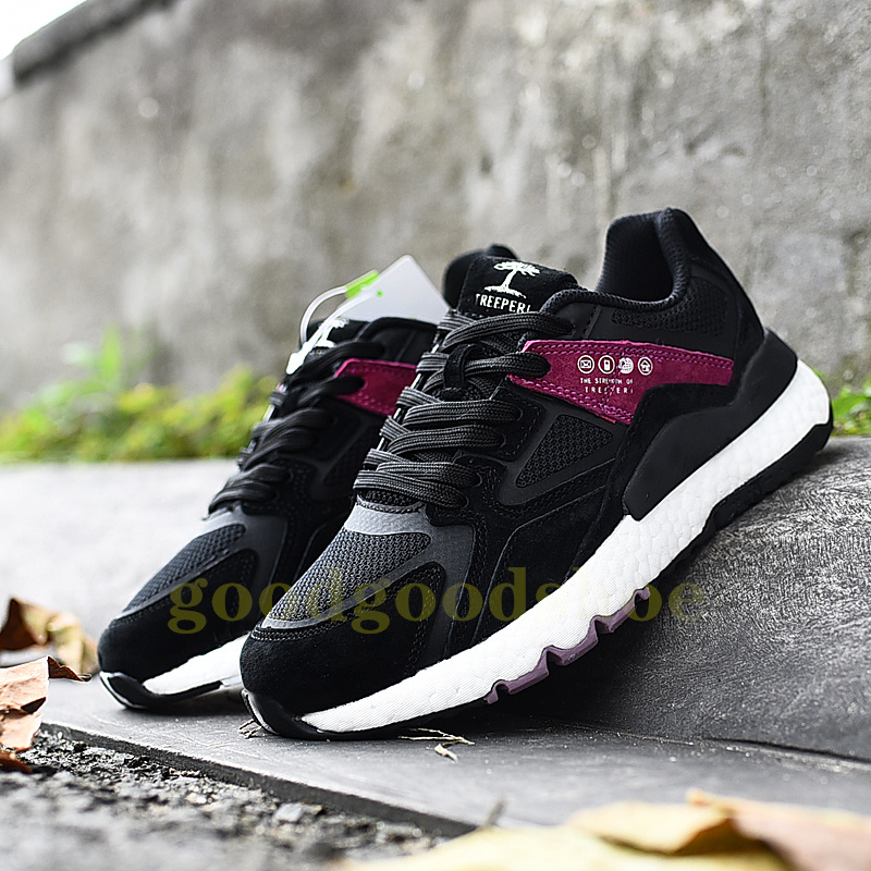 New Men Women Designer Casual Shoes TREEPERI suede sneakers Dark Grey Black Light Tan Black Olive Purple Mens Outdoor Fashion shoe Womens Sports Runne
